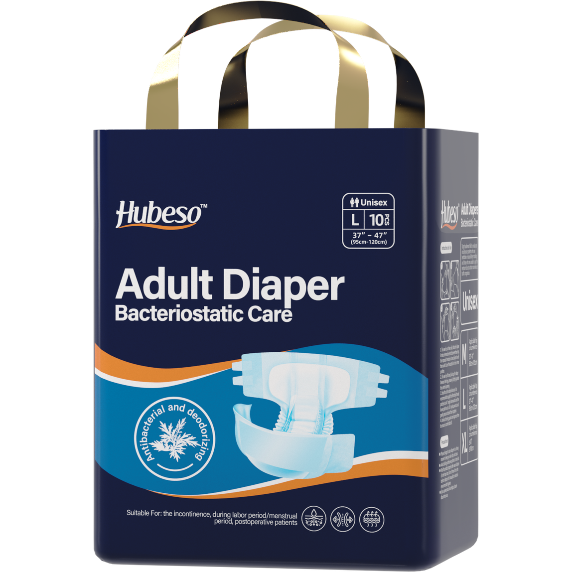 Heavy-Duty Adult Incontinence Brief (Tape Style) by Baron Hygiene